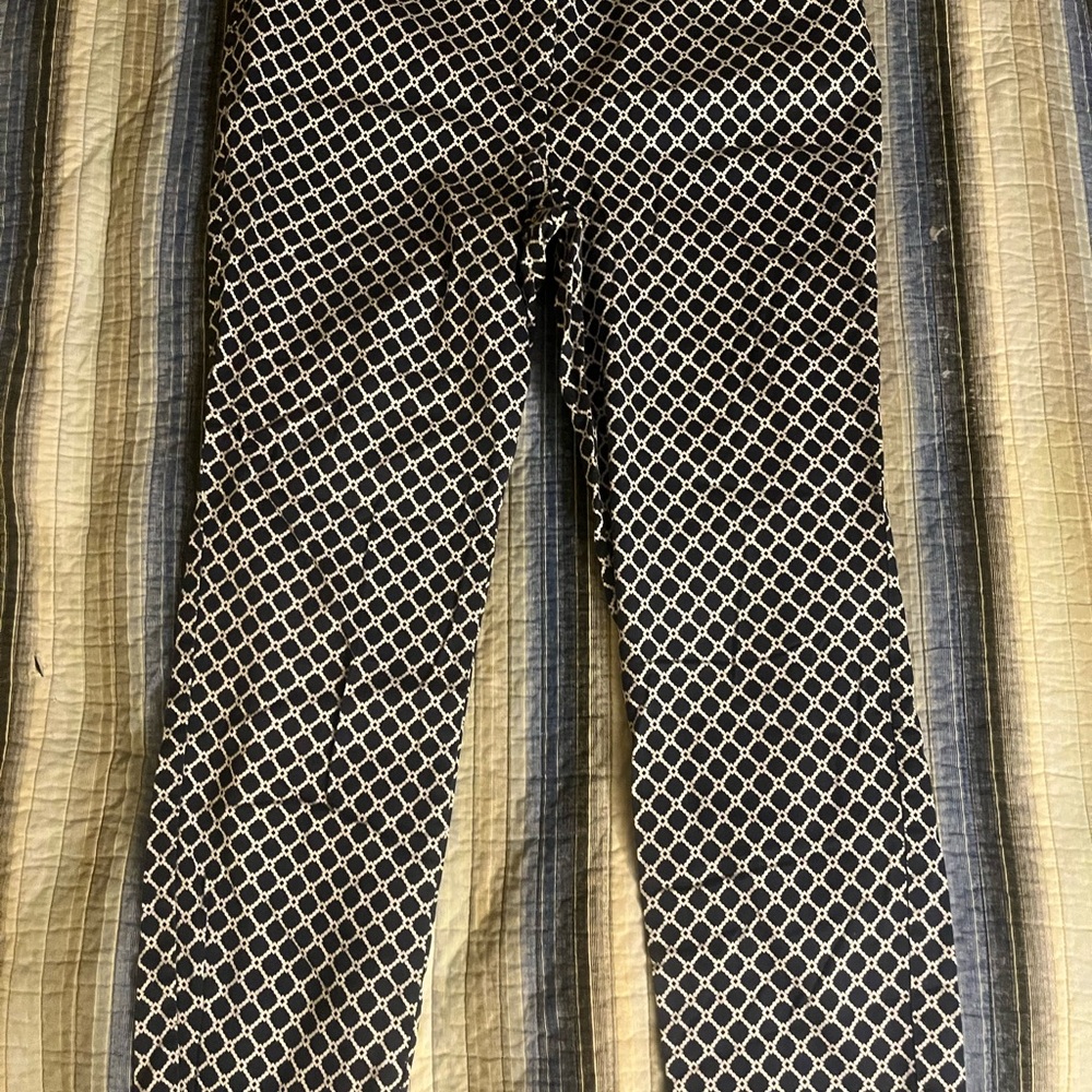 Zac & Rachel Black and White Checkered Leggings